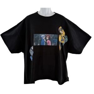 SK8 the Infinity Shirt Mens 3XL Black Anime Graphic Double Sided Gildan Cotton